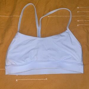 Light blue lululemon nulu yoga flow Y bra